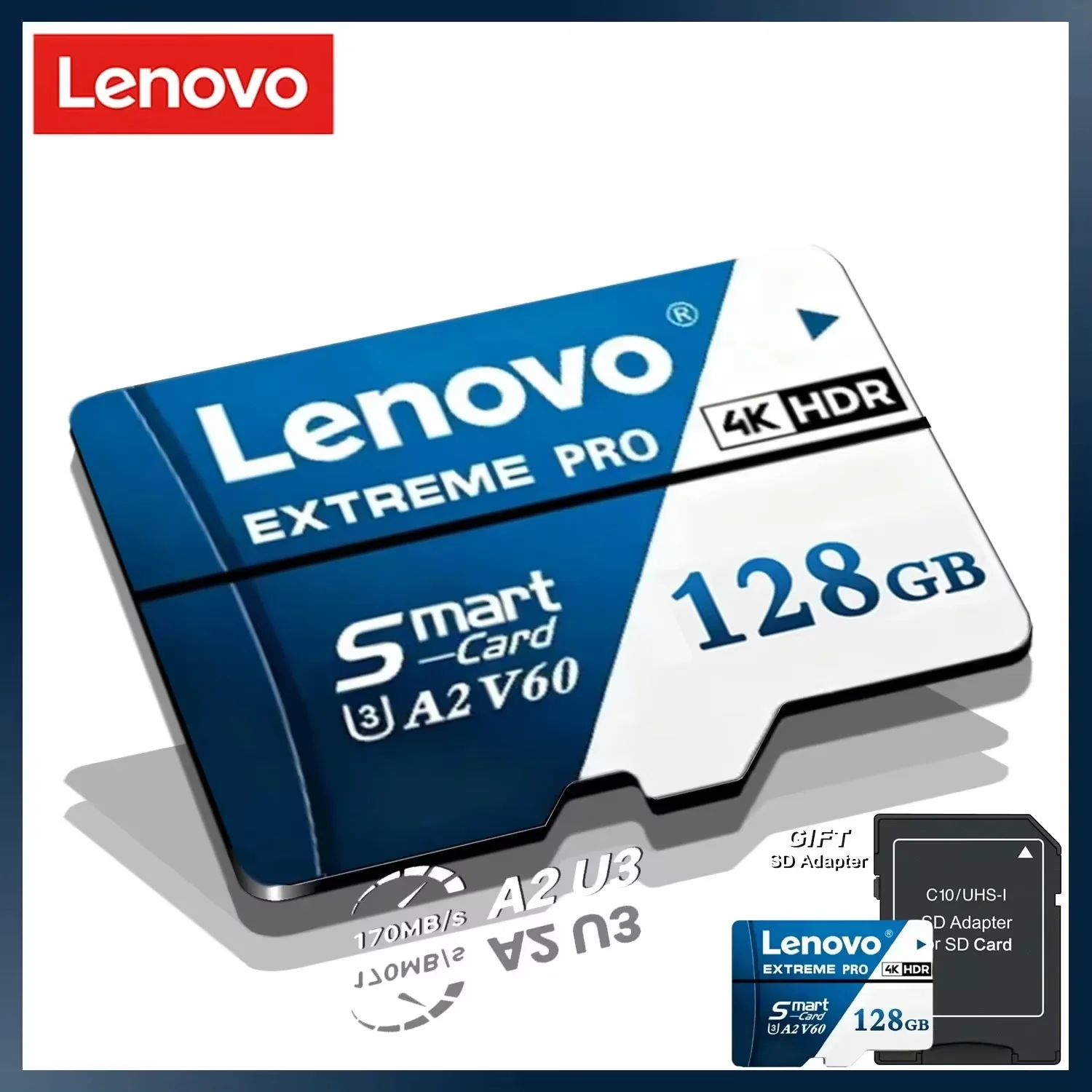 Original Lenovo SD Card 128GB Extreme Speed Micro TF Flash Card 64GB Tarjeta Ultra Memory Card 512GB For Electronic Devices