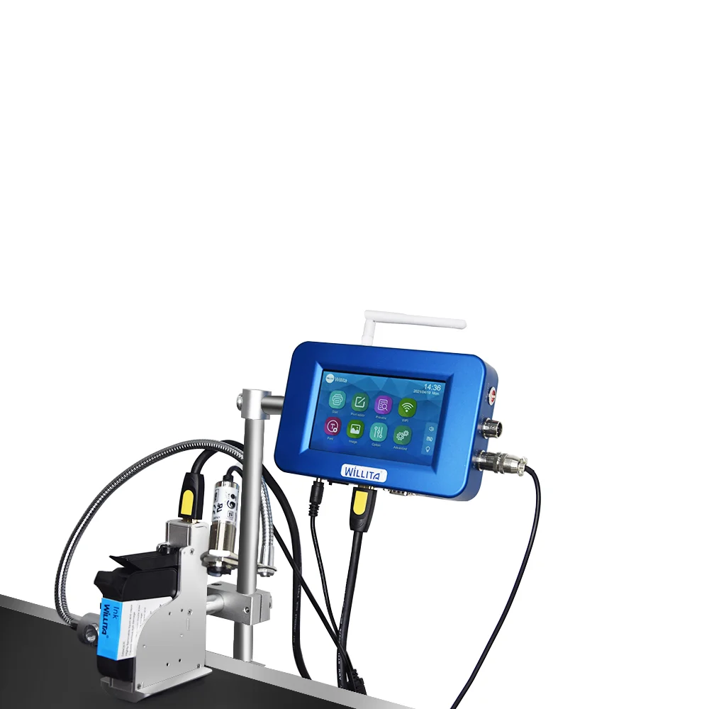 25.4mm Industrial Online Inkjet Coding Machine Single Head Tij 2.5  Number Thermal Inkjet Printer For Production Line