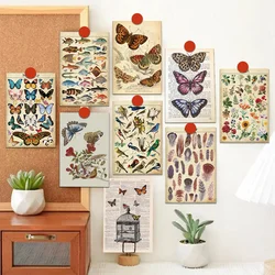 10/20pcs vintage natural butterfly card postcard decoration bedroom cafe desktop wall DIY handmade creative gift message card