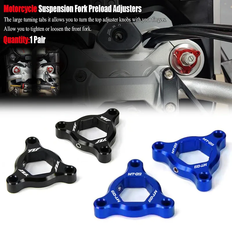 14MM Concours Motorcycle CNC Suspension Fork Preload Adjuster for YAMAHA FZ1 YZF-R6 YZF-R1 YZF R1 R6 YZFR1 YZFR6 MT-09 MT09