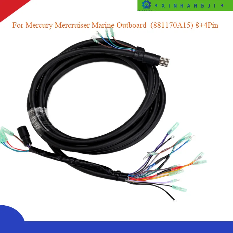 Boat Wire Harness Assy For Mercury Mercruiser Marine Outboard Remote Control Box (881170A15) 8+4Pin Manufacturer Wholesale