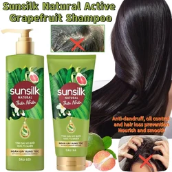 Sunsilk Natural Active Shampoo Grapefruit Essential Oil Conditioner Nourishes and Smoothes Hair Refreshing and Fluffy