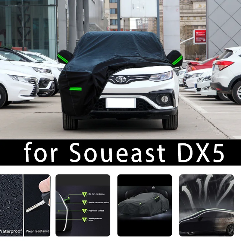 

For Soueast DX5 Outdoor Protection Full Car Covers Snow Cover Sunshade Waterproof Dustproof Exterior Car accessories