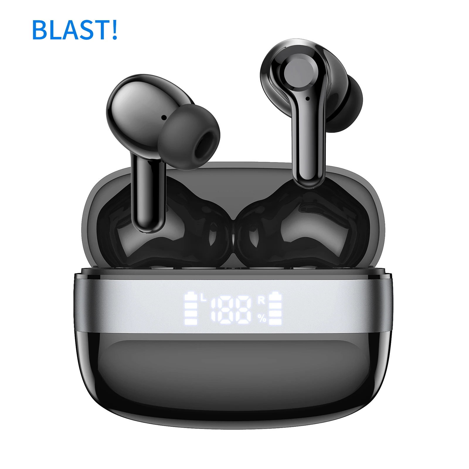 

Original Touch B BLAST! i90 TWS wireless headset 8 hours Type-C charging Cable extra EarBuds B BLAST! i90 Earphones For BT V5.4