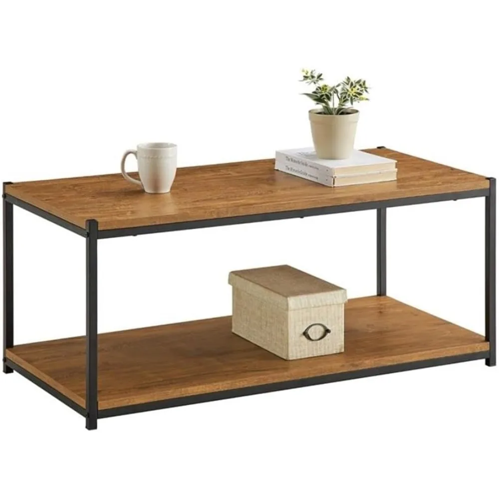 

Высокий журнальный столик из коричневого дуба: прочное хранилище и простая сборка