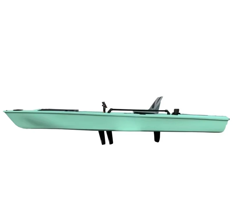 13Ft 2‑Person Pedal Drive Fishing Kayak Twin Propeller Sit‑On‑Top Fish Boat Ocean Surfing Lake Outdoor Water Sport Canoe