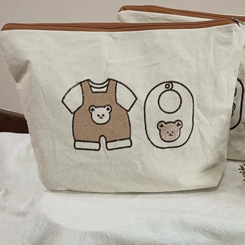 Organizador de pañales para bebé, bolsa de almacenamiento de viaje para niños, carrito de pañales, bolsa de maternidad para recién nacidos, 7 piezas