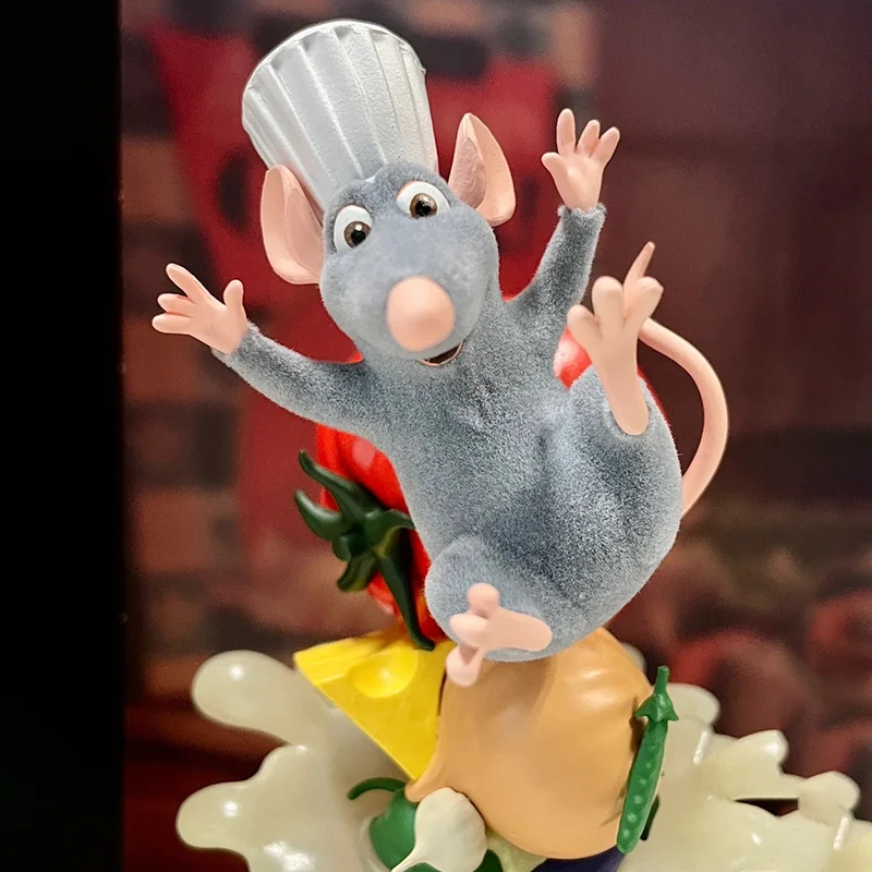 Gorący Disney Ratatouille figurki Anime oryginalna figurka Ratatouille Remy zabawkowy Model kolekcjonerski udekoruj Kawaii prezent na boże narodzenie