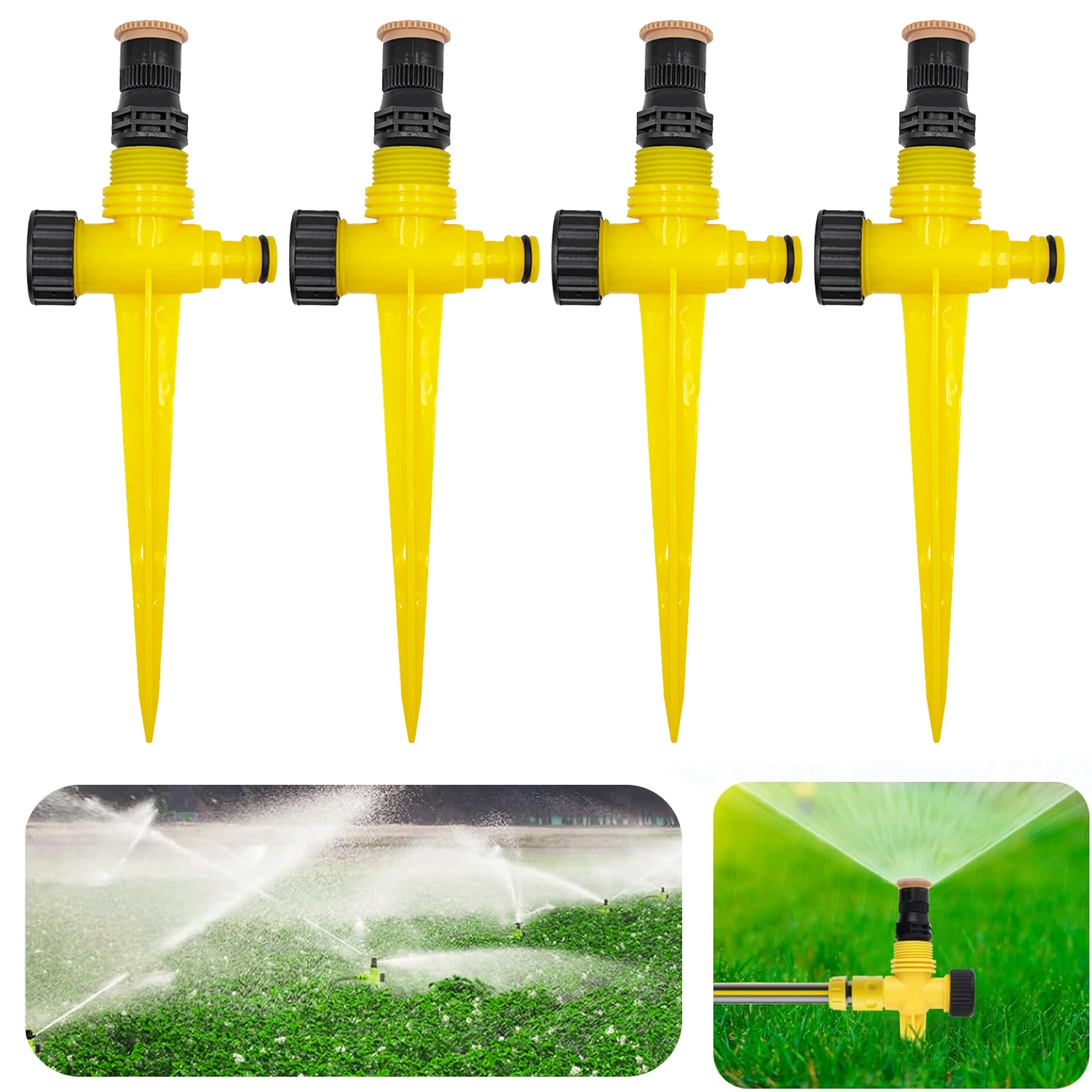 

360° Rotation Garden Sprinkler Automatic Irrigation System Adjustable Watering Tube for Agriculture Ground Atomization