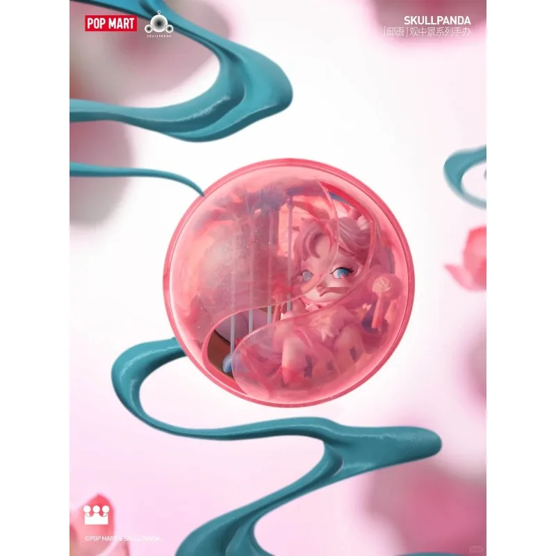 

POPMART SKULLPANDA The Mirage Series, креативная декоративная модная слепая коробка, домашний интерьер, фигурка, периферия, подарок-сюрприз, натуральная