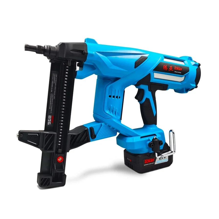 Manufactory Direct Toua Dccn40A Wall Framing Steel Nail Guns Roof Decorative Fastening Battery Nail Gun