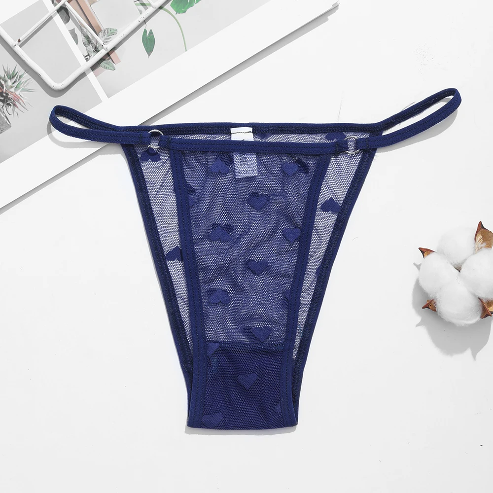 FNIO 2Pcs Women Lace Panties Lingerie Female Sexy Low Waist Breathe Underwear Briefs Transparent love Hollow Out Girls Intimates