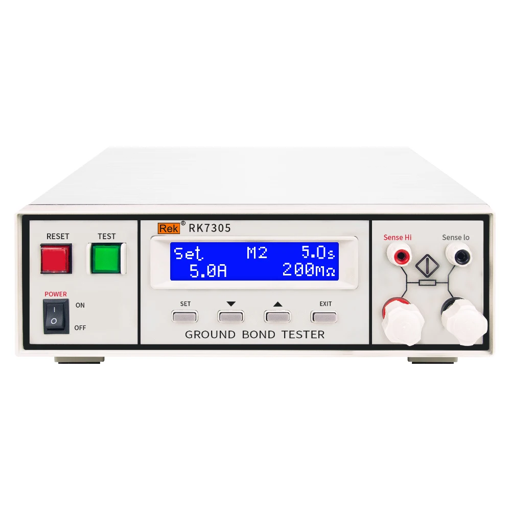 RK7305Program-controlled ground resistance tester equipment resistance safety test instrument current AC3-30A resistance 0-510mΩ