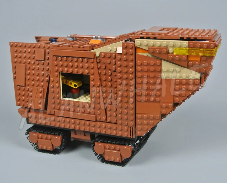 1239pcs Star Plan Sandcrawler Steering Tracks Removable Panels Desert-planet 05146 Building Blocks Toy Compatible With Model