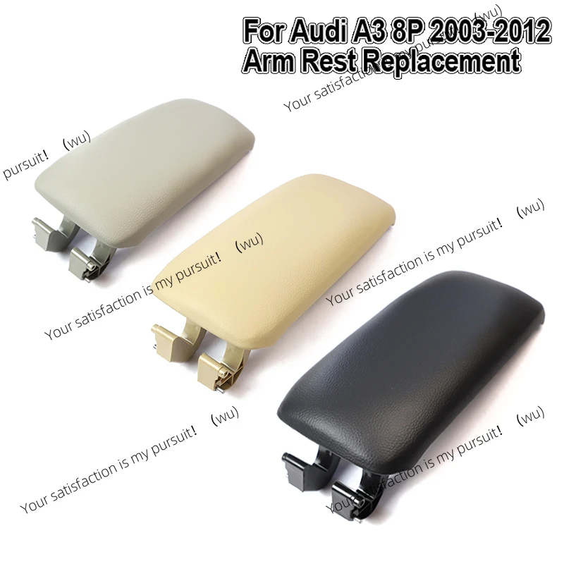 

Car Armrest Center Console Black Leather PU Leather Lid for Audi A3 8P 2003-2012 Arm Rest Replacement Auto Accessories