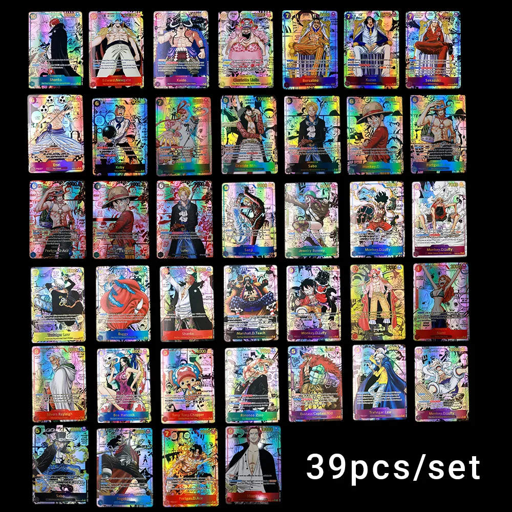 Коллекционный набор карт One Piece TCG OPCG (английская версия) — 39 шт./набор. Полный каталог карт манга. Коллекционные карты по аниме.