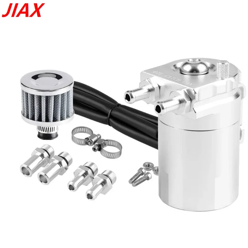 300ml Oil Separator Catch Can Aluminum Engine Fuel Pot Oil Reservoir Tank Kits Custom Logo Oil Catch Cans with Breather Filter