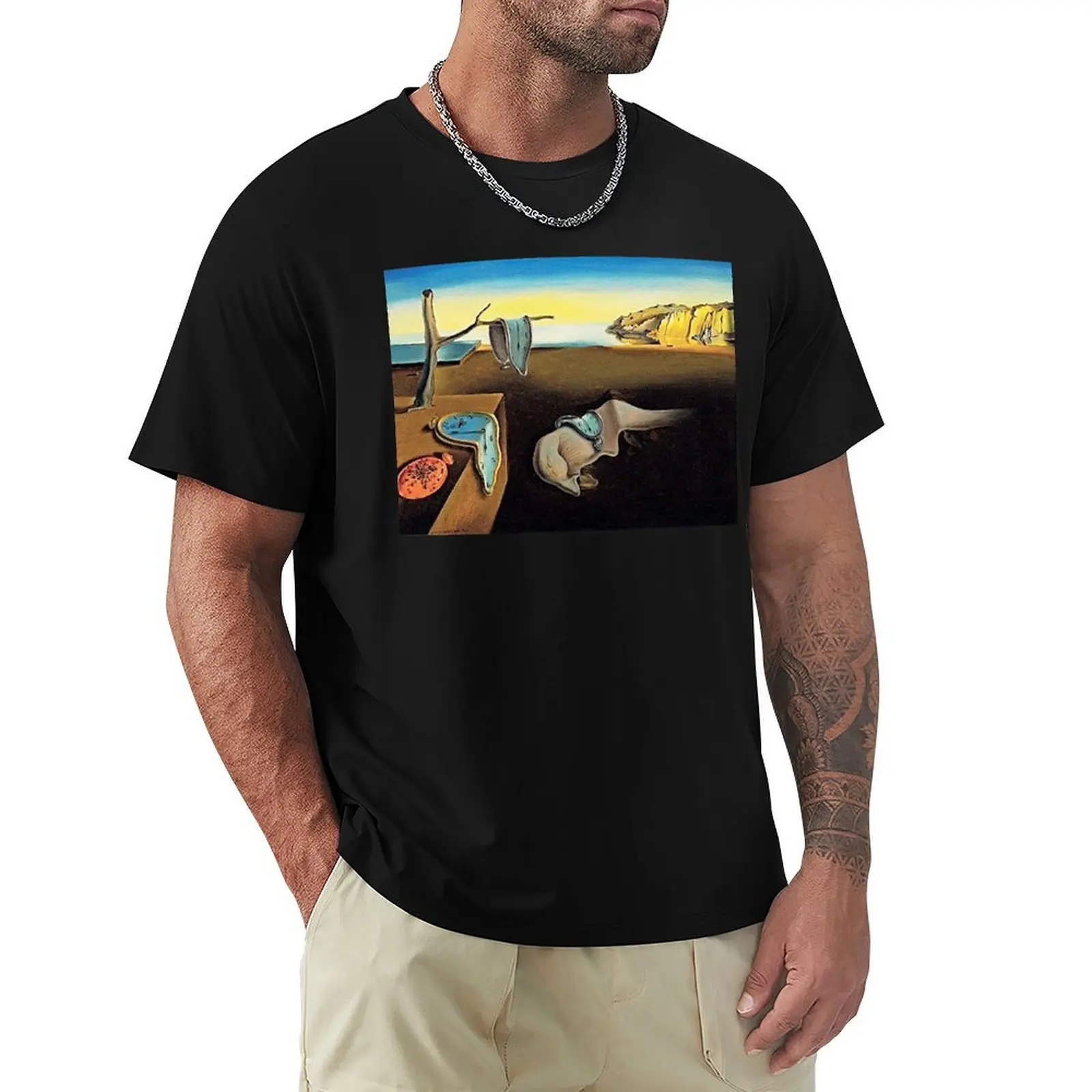DALI, Salvador Dali, The Persistence of Memory, 1931. T-Shirt men t shirt cotton 100% T-Shirt