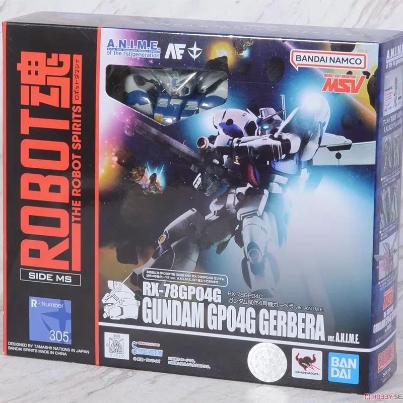 Bandai THE ROBOT SPIRITS Gundam GP04G GERBERA Ver Anime Genuine Original Model Toys Action Figure Gift Collectible Ornaments Kid