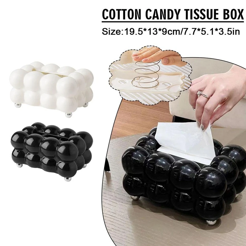 Bubble Shape Tissue Box Holder Living Room Tissue Case Cover Toilet Paper Dispenser Case Kitchen Napkin Holder Box