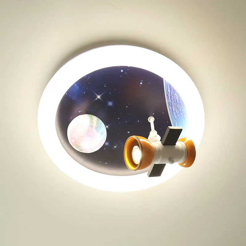 مصباح غرفة الأطفال لتعبئة الفضاء، مصباح غرفة النوم، مصباح السقف، غرفة الصبي الحديثة والبسيطة والإبداعية #4
