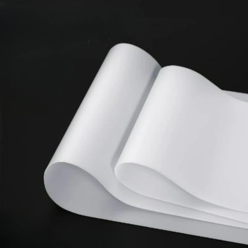 1 Meter PTFE Film Sheet Thickness 0.025mm~1.2mm White High Temperature Plate Processing Accessories Width 260mm/300mm