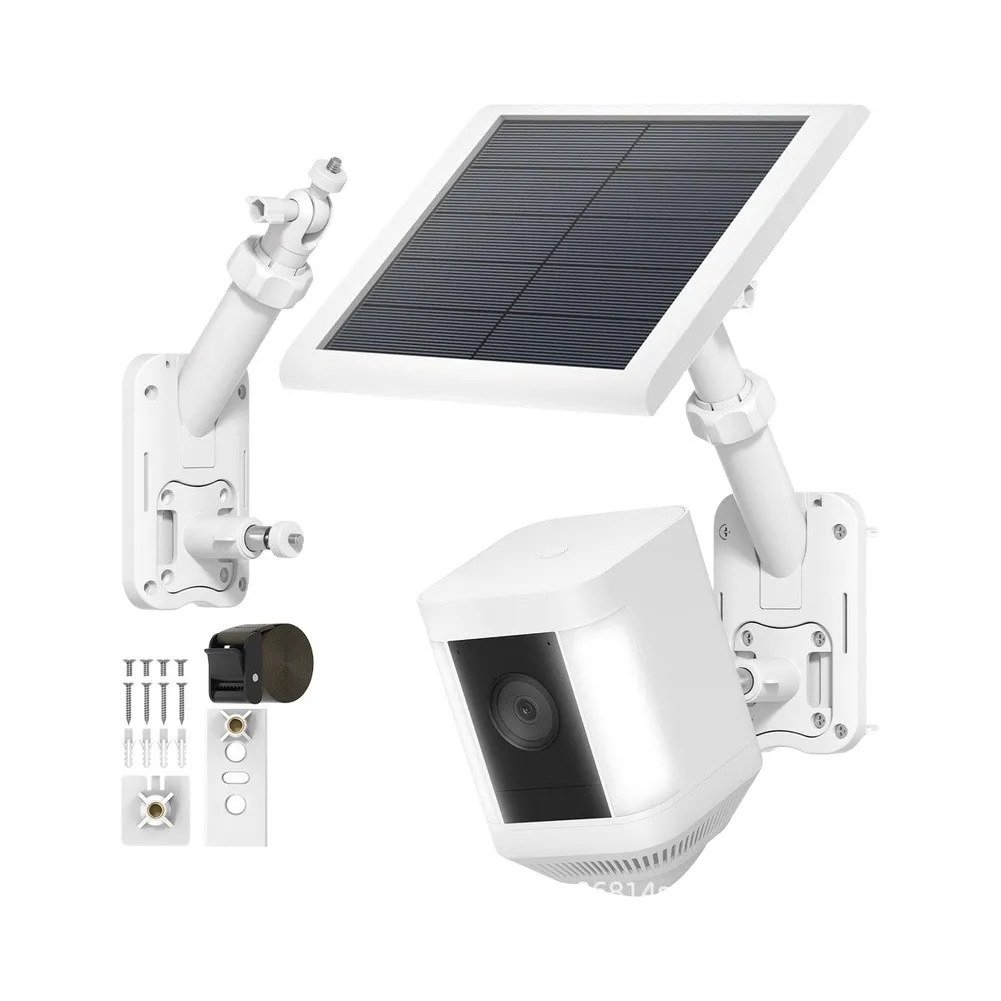 2‑in‑1 Wall Pole Mounting Bracket With 1/4 Screw Hole For Ring Camera Solar Panel Outdoor Installation Two‑Way Mount Brackets