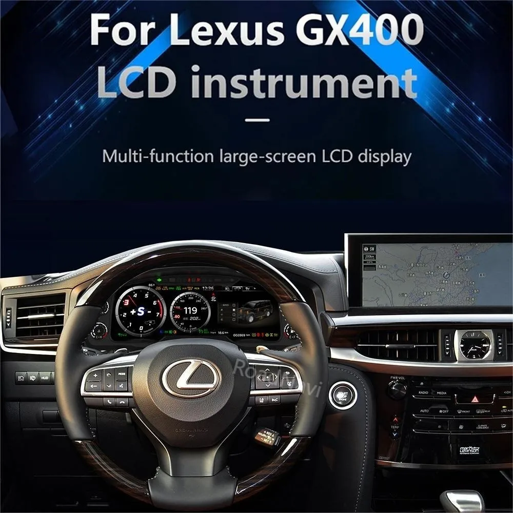 Car Auto Speedometer For Lexus GX400 GX460 2009+2020 LCD Digital Cluster Car Upgrade Dashboard Instrument - Image 6