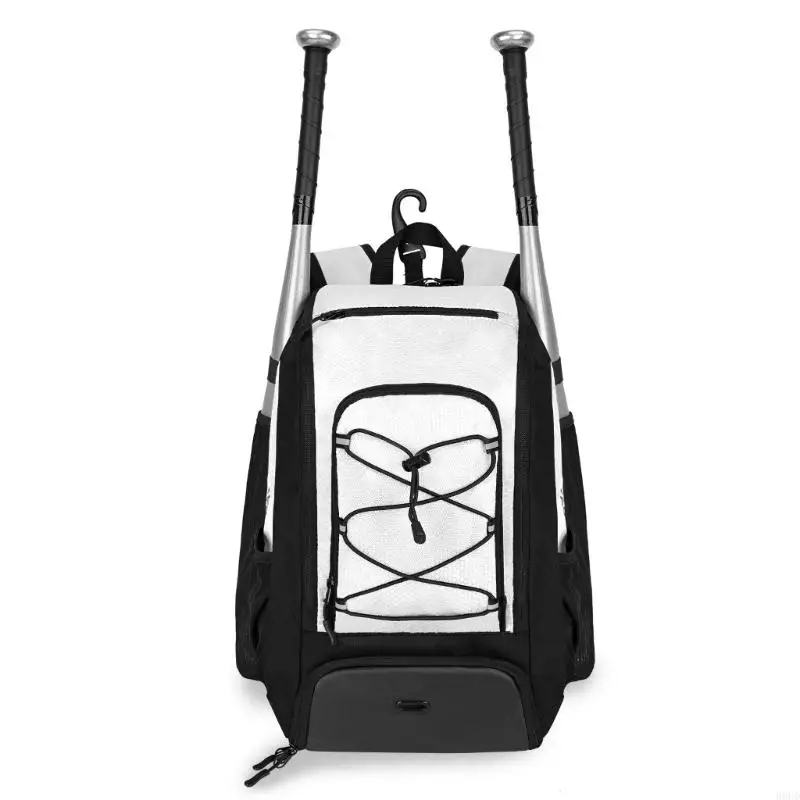 Softball-Ausrüstungsrucksack für unterwegs, Baseball-Ausrüstungstasche mit 4 Schlägerhüllen, organisierter Aufbewahrung und 69HD – Detail 2