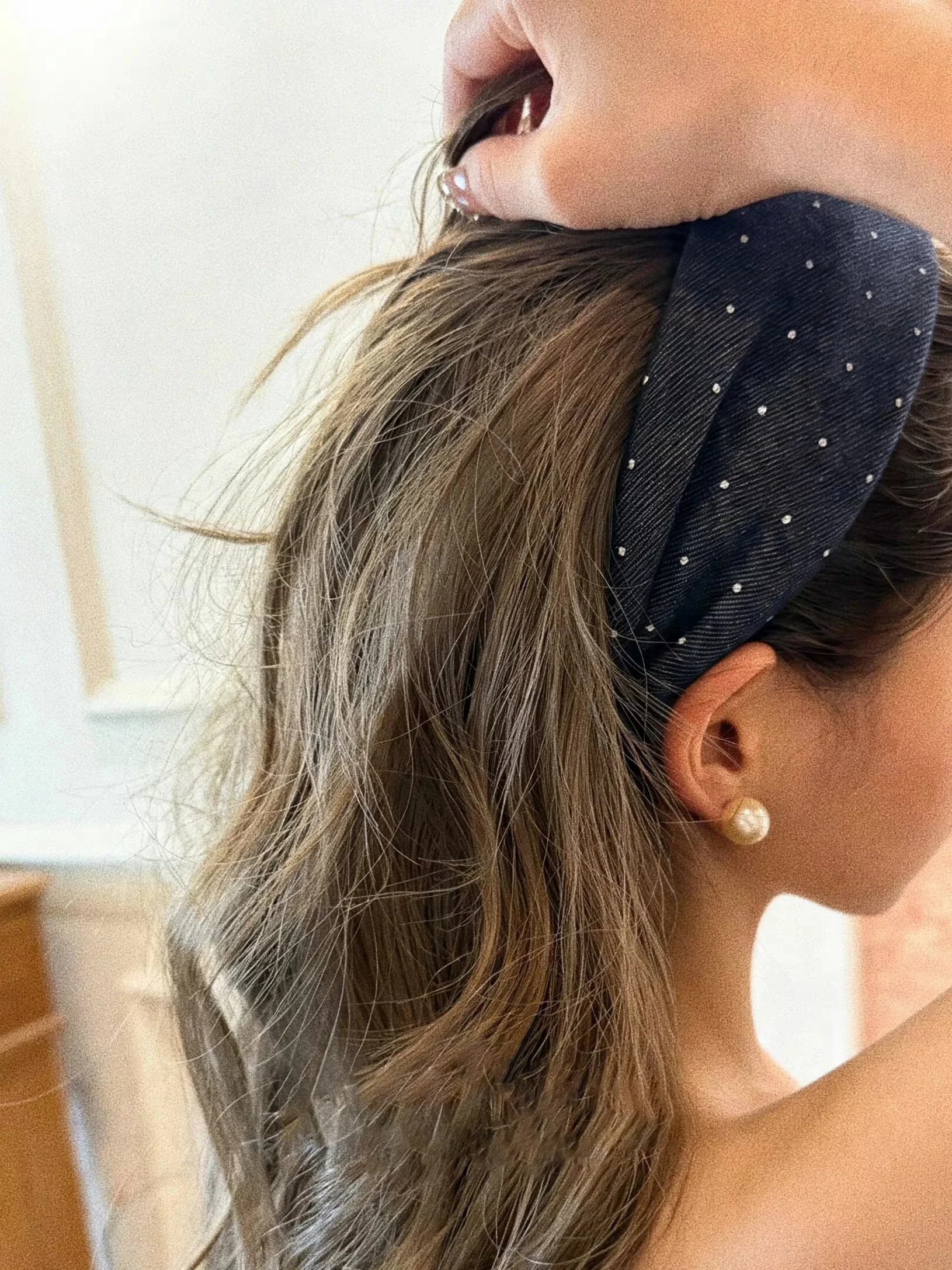 Vintage Lacivert Pamuklu Nokta - Women'S Affordable Accessories incelemesi ve fiyatı