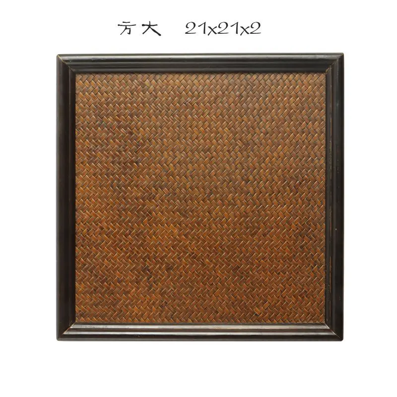 Retro Zen heavy bamboo mat, tea art dry brewing tray, bamboo tea tray, tea set storage tray