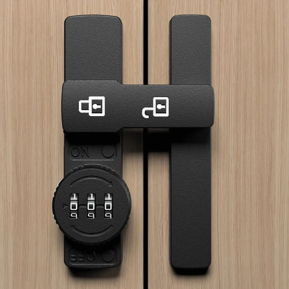 High Quality Zinc Alloy Security Door Buckle Anti-theft 3 Digit Password Barn Door Lock Door Hardware Door Window Latch
