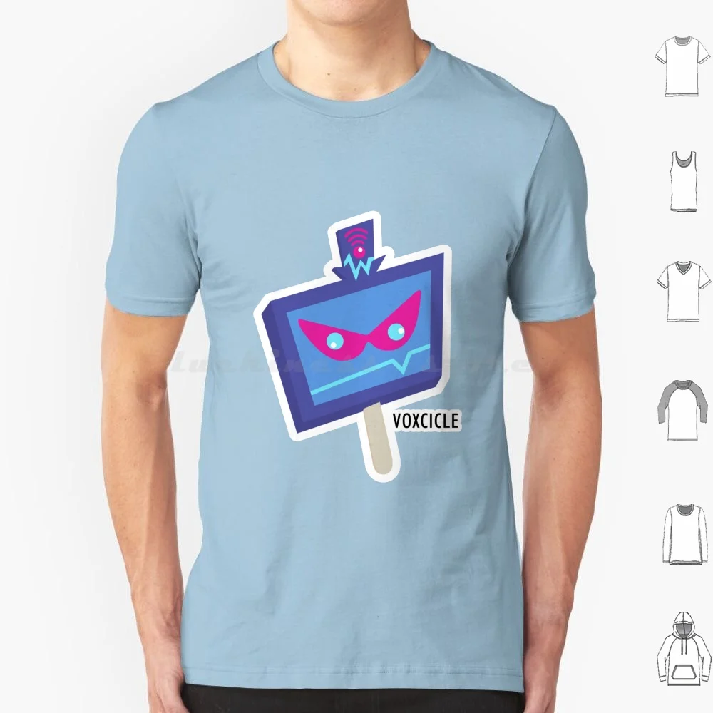 

Футболка Vox-Popsicle 6xl, хлопковая крутая футболка Vox Popsicle Ice Cream Vivziepop Vox Vox