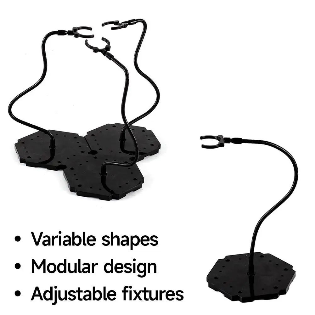 

Action Figure Waist Clip Stand Adjustable Gooseneck Flexible Holder Stable Base Display Bracket For Anime Model Photography