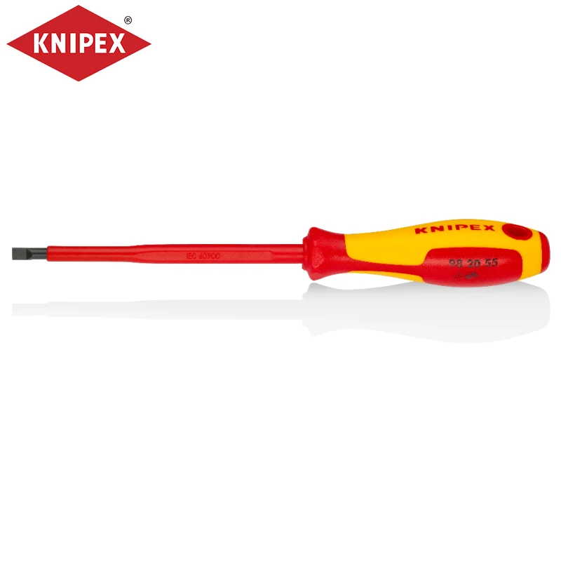 KNIPEX 98 20 55 Imported Insulated Slotted Screwdriver Knipex 98 20 10 Hand Tools 98 20 25 98 20 30 98 20 35 98 20 40