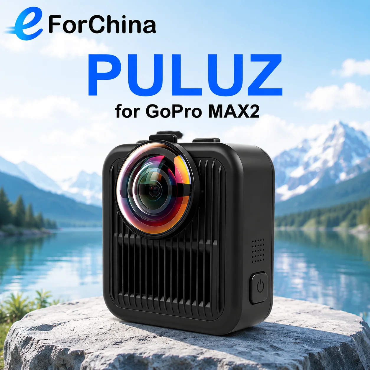 For GoPro MAX2 PULUZ Optical Tempered Glass Lens Guard Protective Cover
