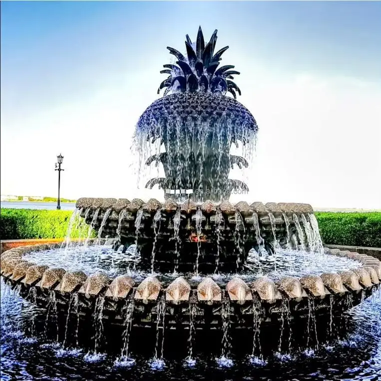 Customized Natural Marble Decorative Outdoor Garden Fountain Unique  Carving Sculpture Deposit Only