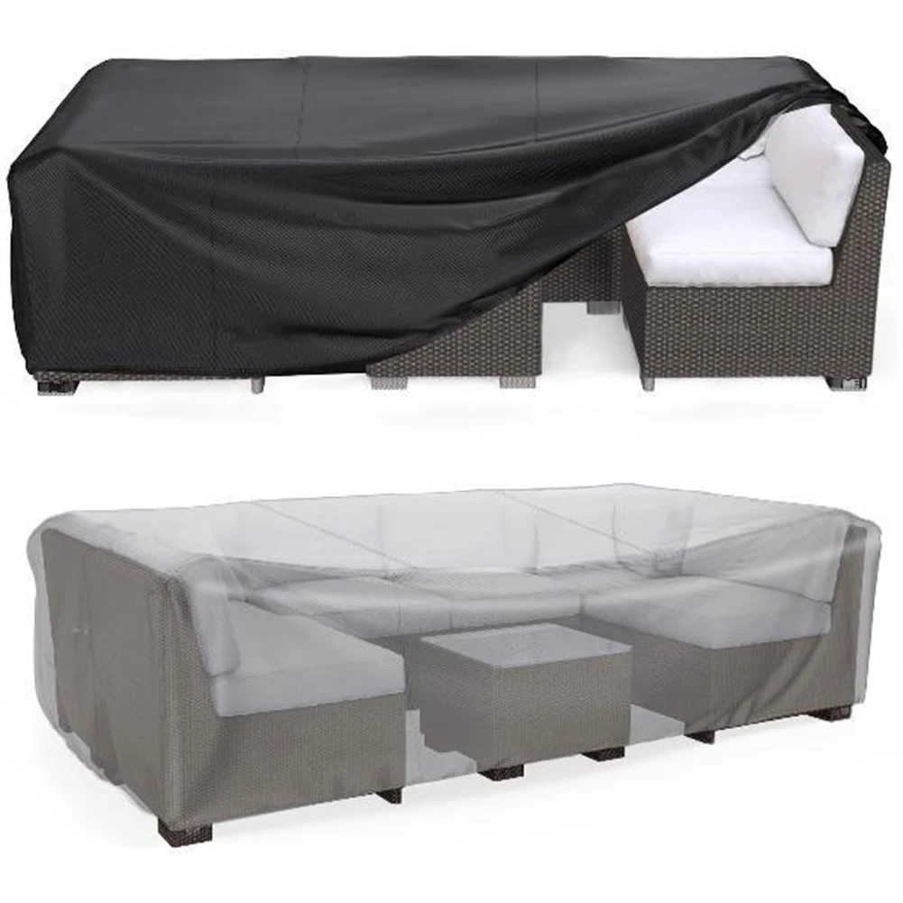 

Weather-Resistant Outdoor For Sectional Cover for Patio Sofas to Guard Against Rain UV Rays Dust and Unstable Wind Conditions