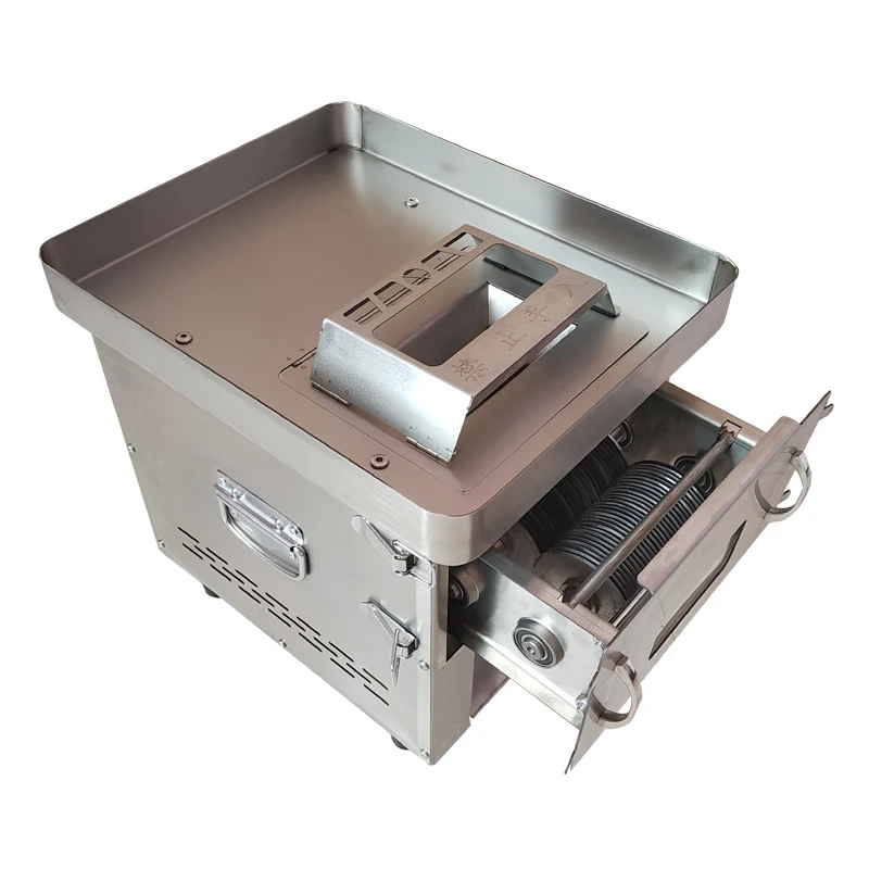 850W 220V Commercial Stainless Steel Meat Cutting Machine Cutter Slicer Home Meat Grinder Electric Dicing Machine