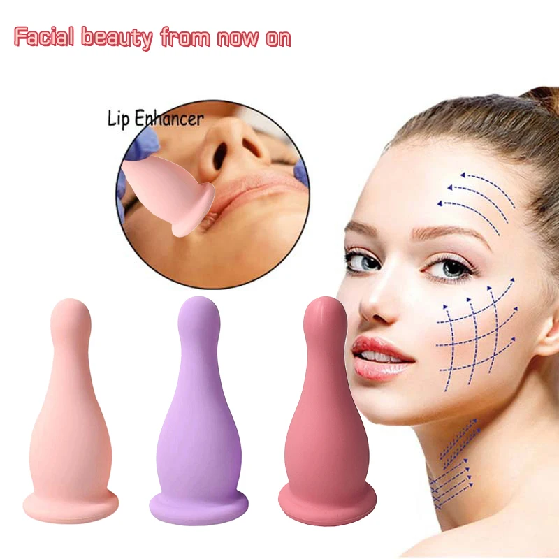 1Pcs Eye Massage Silicone Vacuum Cupping Anti Cellulite Massage Body & Facial Beauty Neck Lift Skin Scraping Guasha Anti Wrinkle