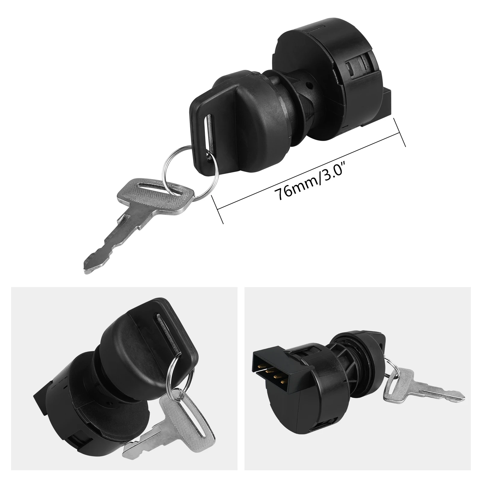 Replace 4012163 4110264 Ignition Switch Keys for Polaris Trail Boss/Blazer Diesel Xplorer/400 2000 2001 Worker 500 2001