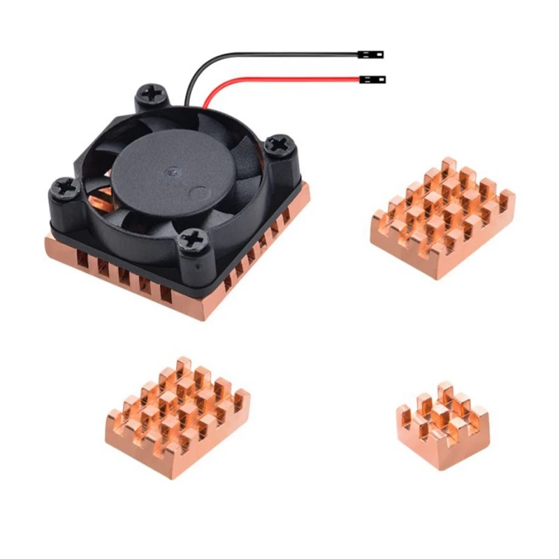 Motherboard Heat Sink Development Board Heat Conduction Cooling Metal With Fan Radiator For Orange Pi 5 PLUS