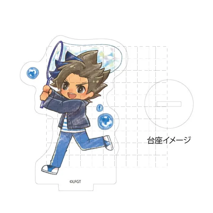 Gioco INAZUMA ELEVEN 11 supporto in acrilico bambola Anime Asuto Inamori Endo Mamoru Ryohei Haizaki Mini figura modello Cosplay giocattolo regalo