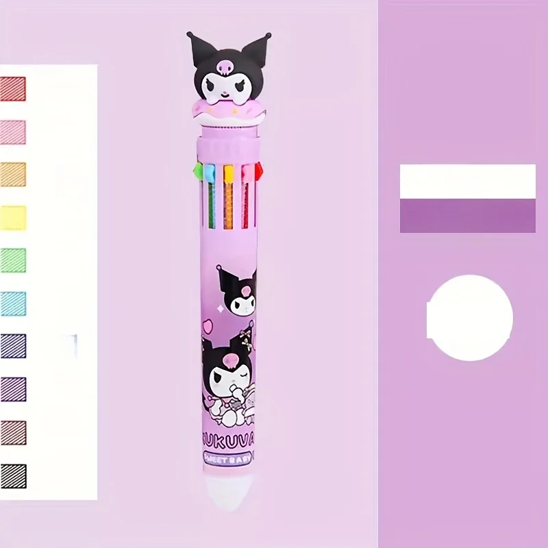 Sanrio Desenhos Animados Multi-Color Canetas, Cute Girls 'Coração Canetas Esferográficas, Mais de 36 Peças