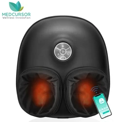 Medcursor Foot Massager Machine Shiatsu Kneading Heating Roller Muscle Relaxation Pain Relief Fully Wrapped Foot Massager