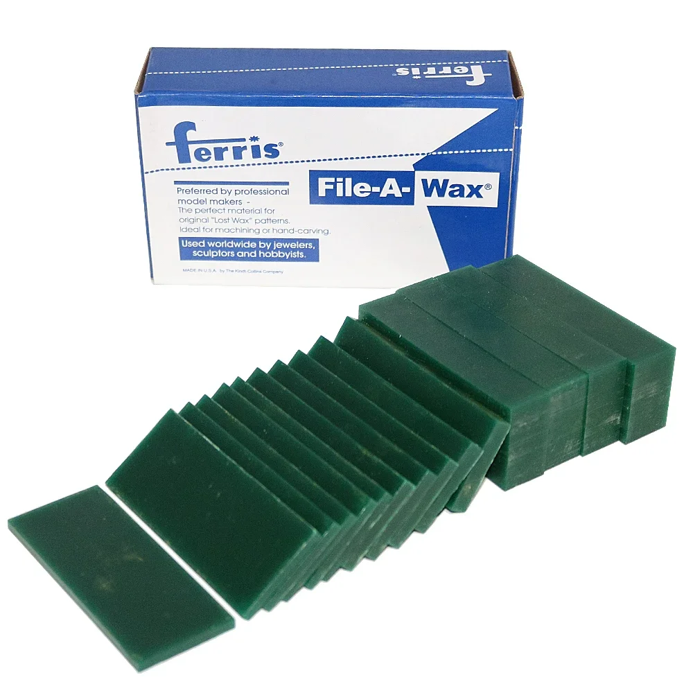 Blue & Green Sliced Jewelry Carving Wax Brick - Ring Mold Engraving Wax Plate for Jewelry Making, Gold Model Carving