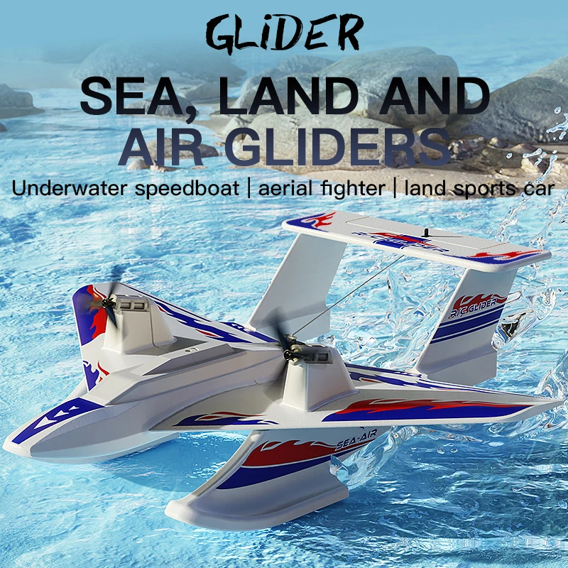 KF701 RC Plane Amphibious Waterproof 2.4G 3CH Sea And Air RC Glider EPP Foam Water Flying Airplane Boat Aircraft Toys Gift