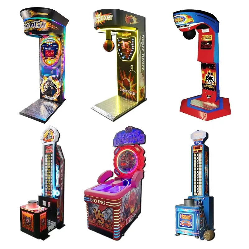 Sports Boxer Arcade Game Custom Coin Operated Boxing Punch Equipment Suitable For Gym Bar Recreation Center