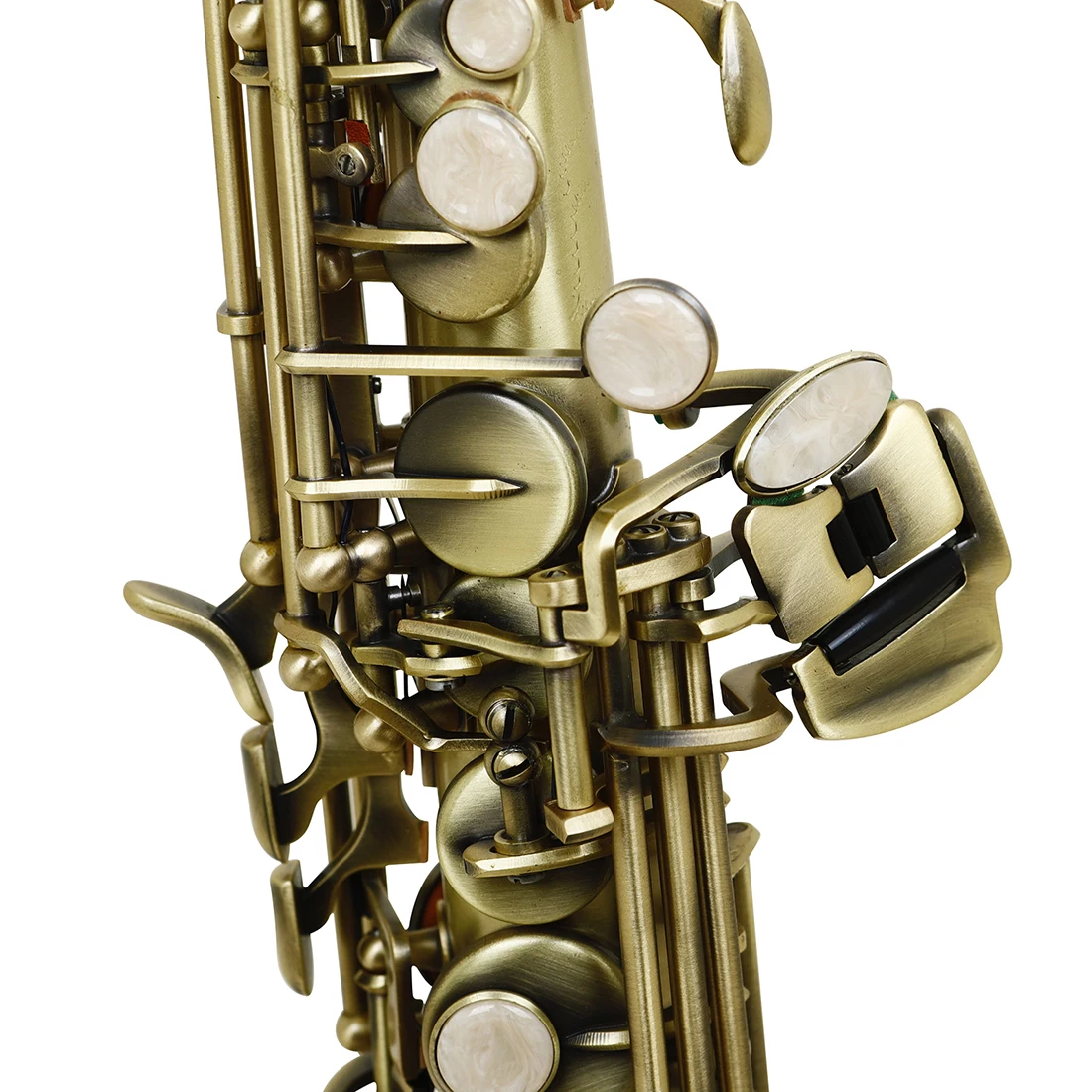 SLADE سوبرانو الساكسفون Bb النحاس الجسم مستقيم ساكس برو ساكسفون آلات النفخ الخشبية مع أجزاء الملحقات #5