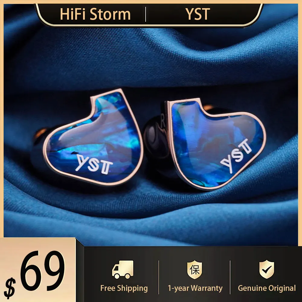 

Наушники YST03 JIAO 1DD+2BA, внутриканальные мониторы (IEM) для Hi-Fi музыки, с кабелем 0.78 мм 2Pin и разъемом 3.5 мм.